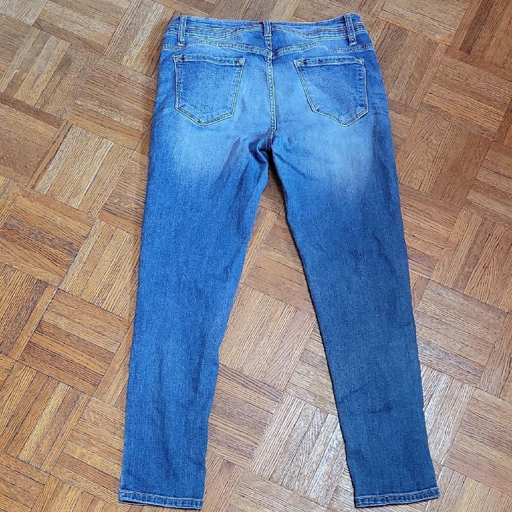 KanCan Mid Rise Skinny Denim Jeans Distressed Cotton Stretch Size 30 - Picture 10 of 11